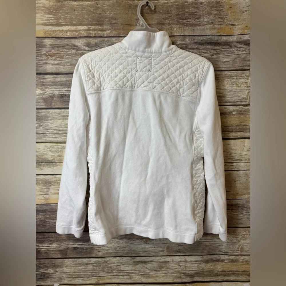 Tommy Bahama Aruba‎ Quilted Pullover Sweater S Small Linen Half Snap Button